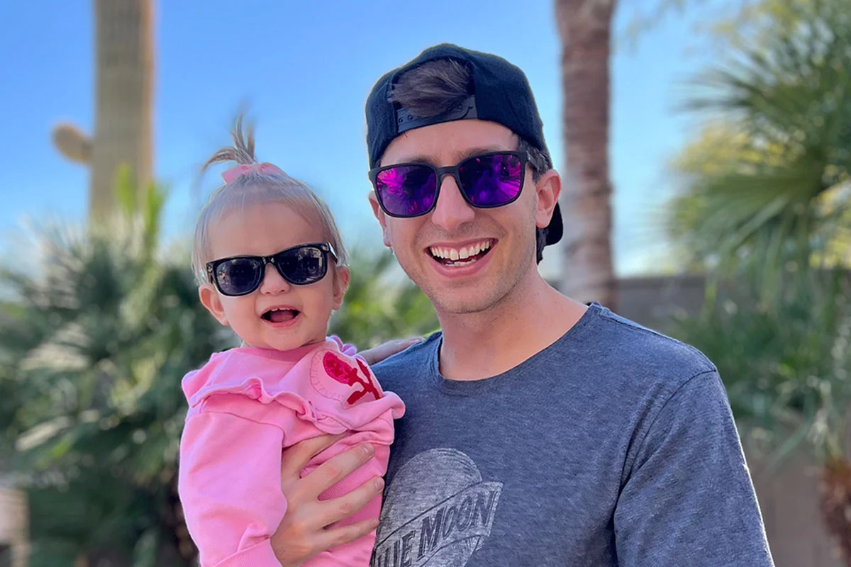 Babies First Sunnies - Jet Black Lens - Baby Sunglasses - Image 2