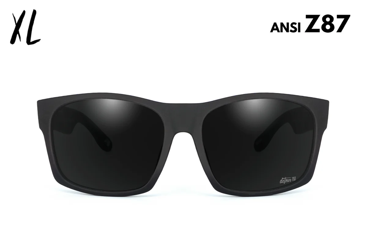 Big Kahuna XL - Matte Black - Jet Black Polarized - ANSI Z87 - Image 6