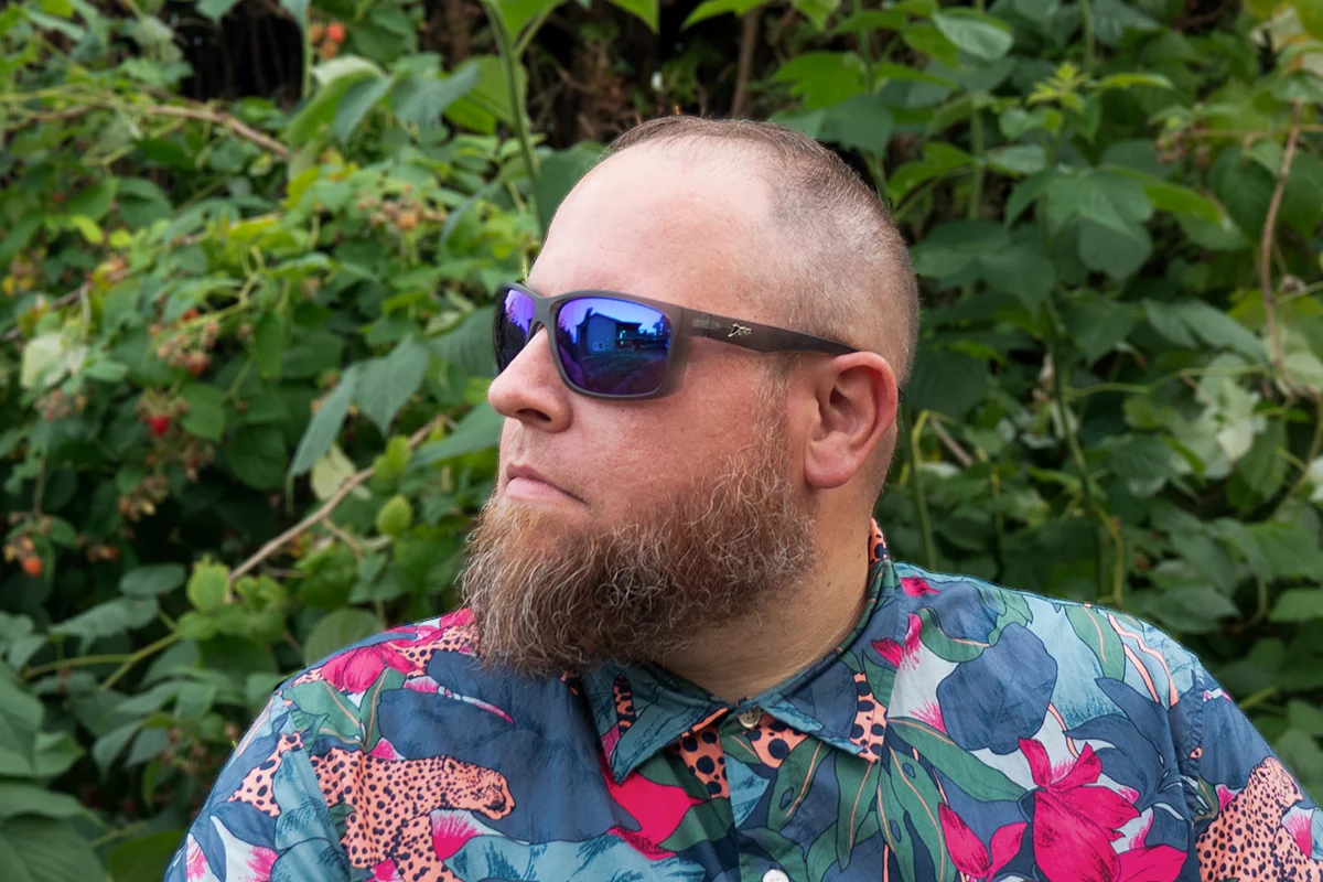 Breach XL - Frosted Gray - Deep Blue Polarized ANSI Z87+ - Image 2