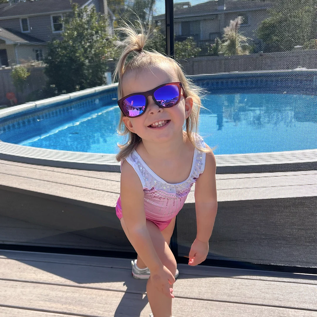 Minnow Kids Frosted Burgundy - Pink Lens - Image 2