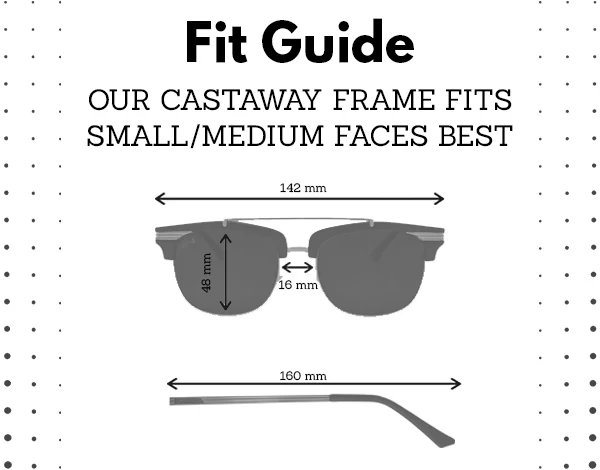 Tortoise Shell Gold - Jet Black Lens Polarized - Castaway - Image 6