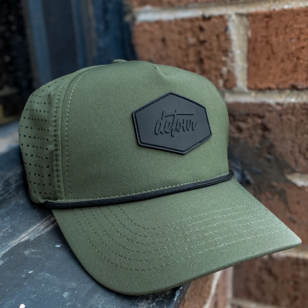 Military Green Snapback Hat - Image 2